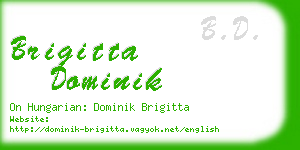 brigitta dominik business card